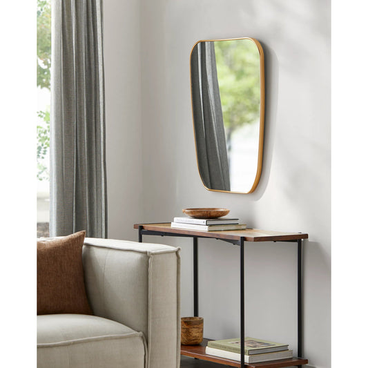 Maayan Mirror - 525168 by Livabliss in frame: gold and brushed. Made from aluminum in a modern style.