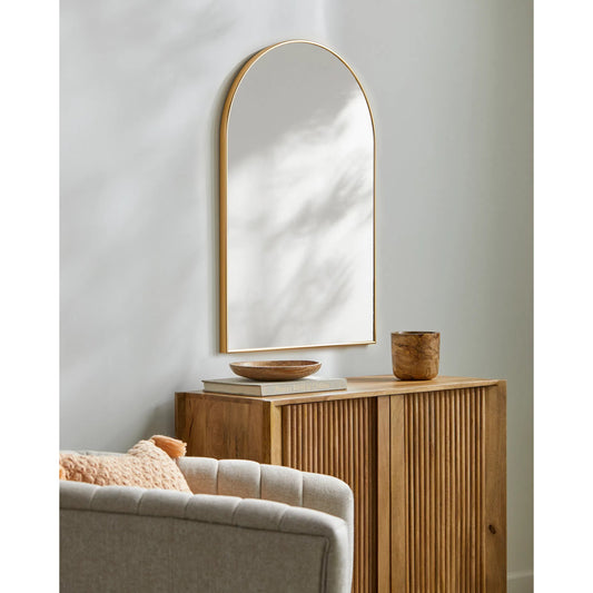 Maayan Mirror - 525247 by Livabliss in frame: gold and brushed. Made from aluminum in a modern style.
