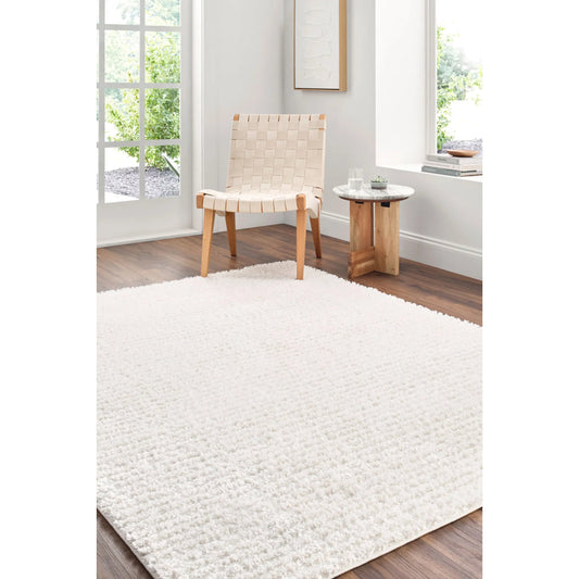 Nomadic Squares Rug 535085 by Livabliss in cream, white. Made from polyester in a unique style.