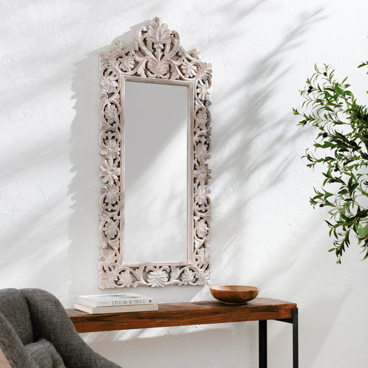 Naomi - 32905 by Surya in white and distressed. Made from frame: wood, substrate: manufactured wood in a traditional style.
