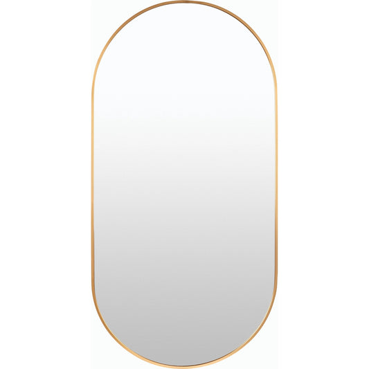 Ceraon Mirror - 525263 by Surya in gold and brushed. Made from aluminum in a modern style.