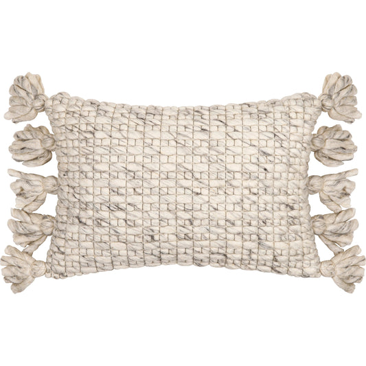 001 SI-1887030,SI-1887031 | Primary Silo | Narvik Pillow - 21037 by Surya in gray, charcoal, light beige. Made from 100% wool, 100% cotton in a cottage & farmhouse style.