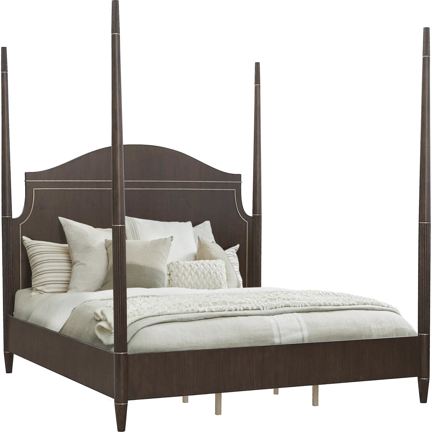 002 SI-2449337,SI-2449338,SI-2449339 | Additional Silo | Asher Park Poster Poster Bed by Pulaski Furniture in piano brown. Made from eucalyptus veneers in a traditional style.