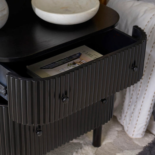 Grainger 2 Drawer Nightstand by HedgeApple Essentials. Made from mdf, plywood, solid wood zinc in a transitional style.