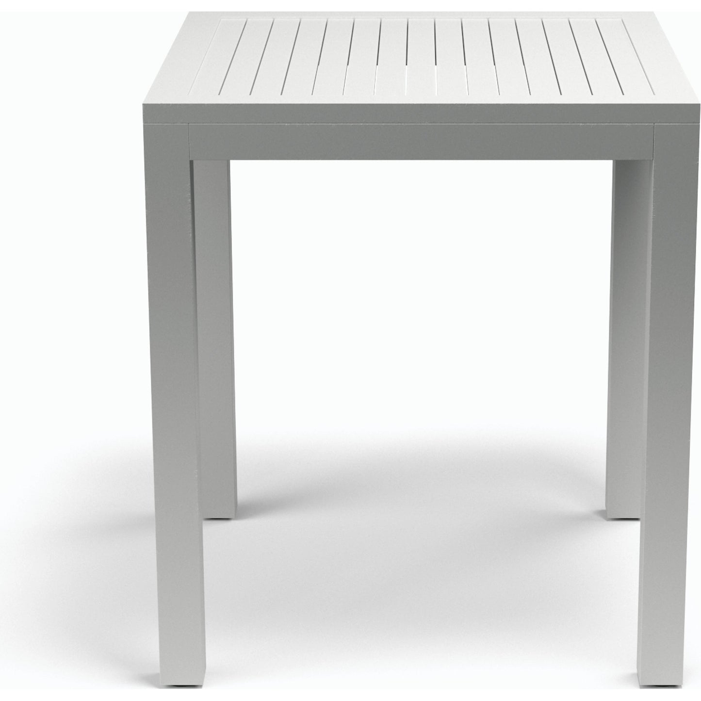 004 SI-2166667 | Additional Silo | Naples Outdoor Pub Table by Sunset West in white. Made from aluminum in a modern style.