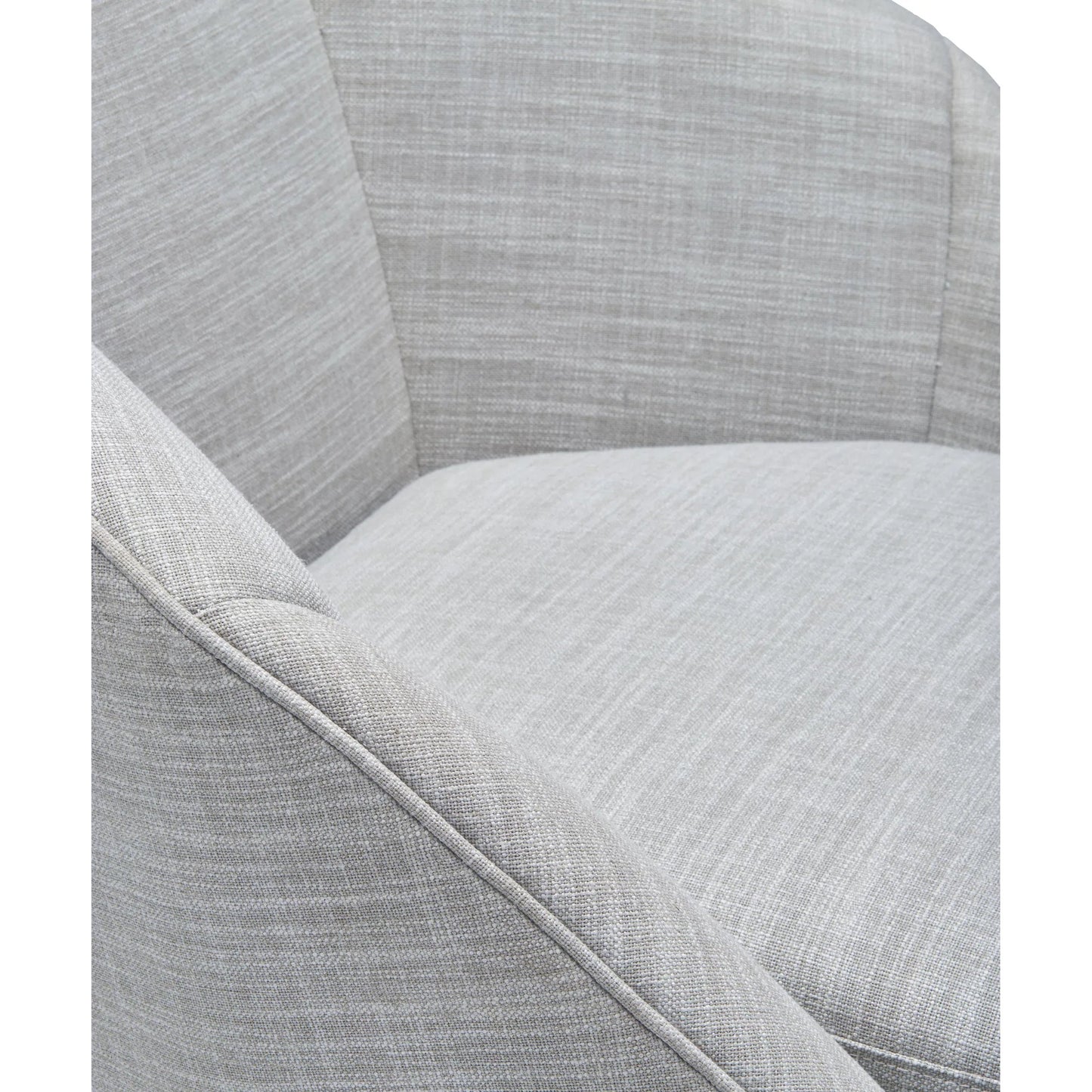 002 SI-2169230 | Closeup | Neve Armchair - 539351 by Surya in base: black and painted. Made from polyester, linen, poplar, plywood, rubber wood, polyurethane foam, dacron in a modern style.