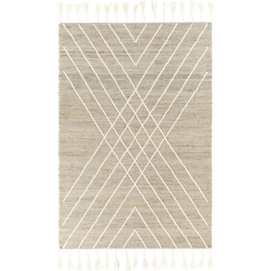 001 SI-1833321,SI-1833323,SI-1833324,SI-1833325,SI-1833326 | Primary Silo | Norwood NWD-2303 Rug by Livabliss in sage, dusty sage, light brown, cream. Made from 60% jute, 40% wool in a unique style.
