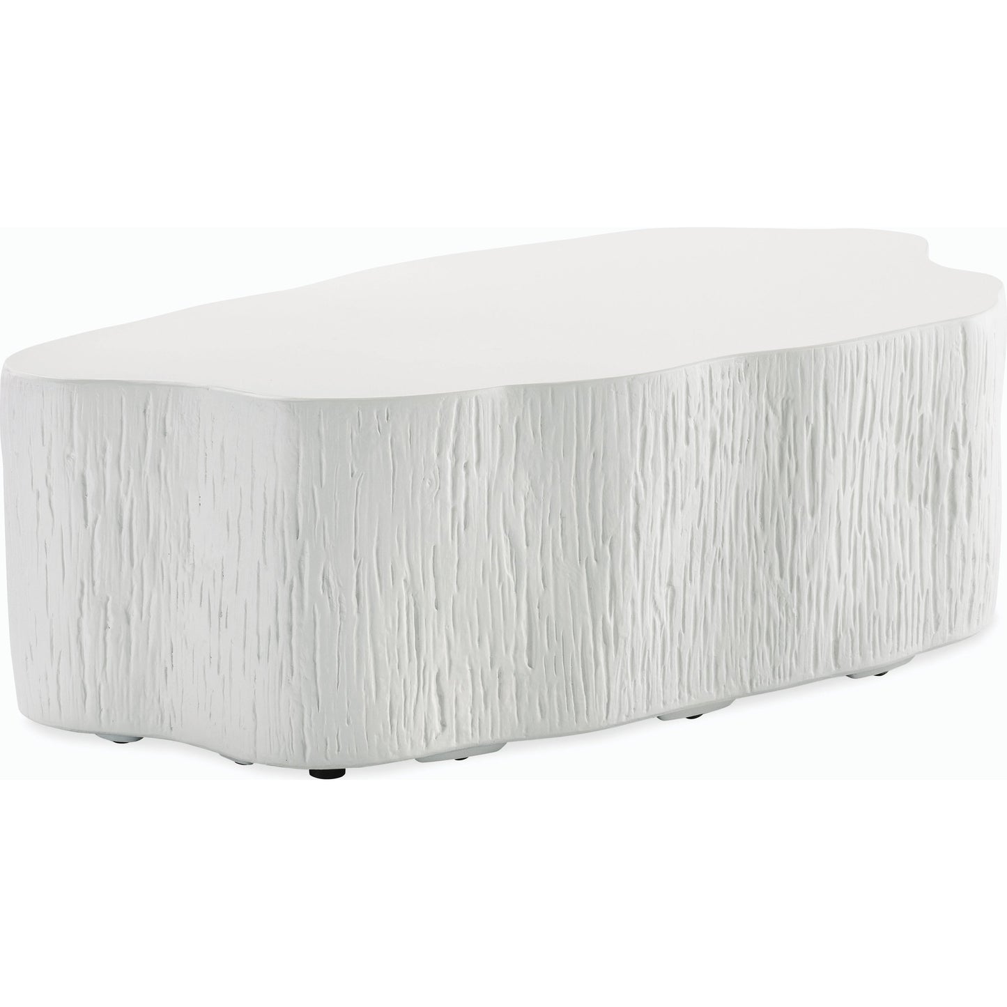 001 SI-2167267 | Additional Silo | Tree Outdoor Trunk Coffee Table by Sunset West in bone. Made from gfr concrete in a modern style.
