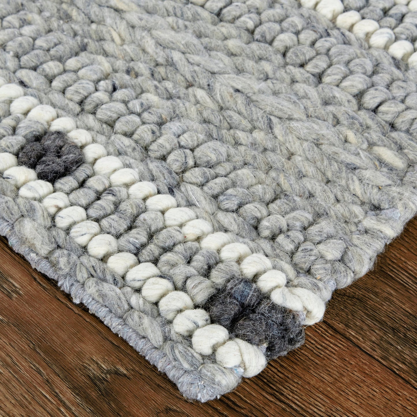 002 SI-2159035,SI-2159308 | Closeup | Cicero Transitional Stripes Rug - T15T8006 by Thom Felicia by Feizy Rugs in gray, black, white. Made from wool in a unique style.