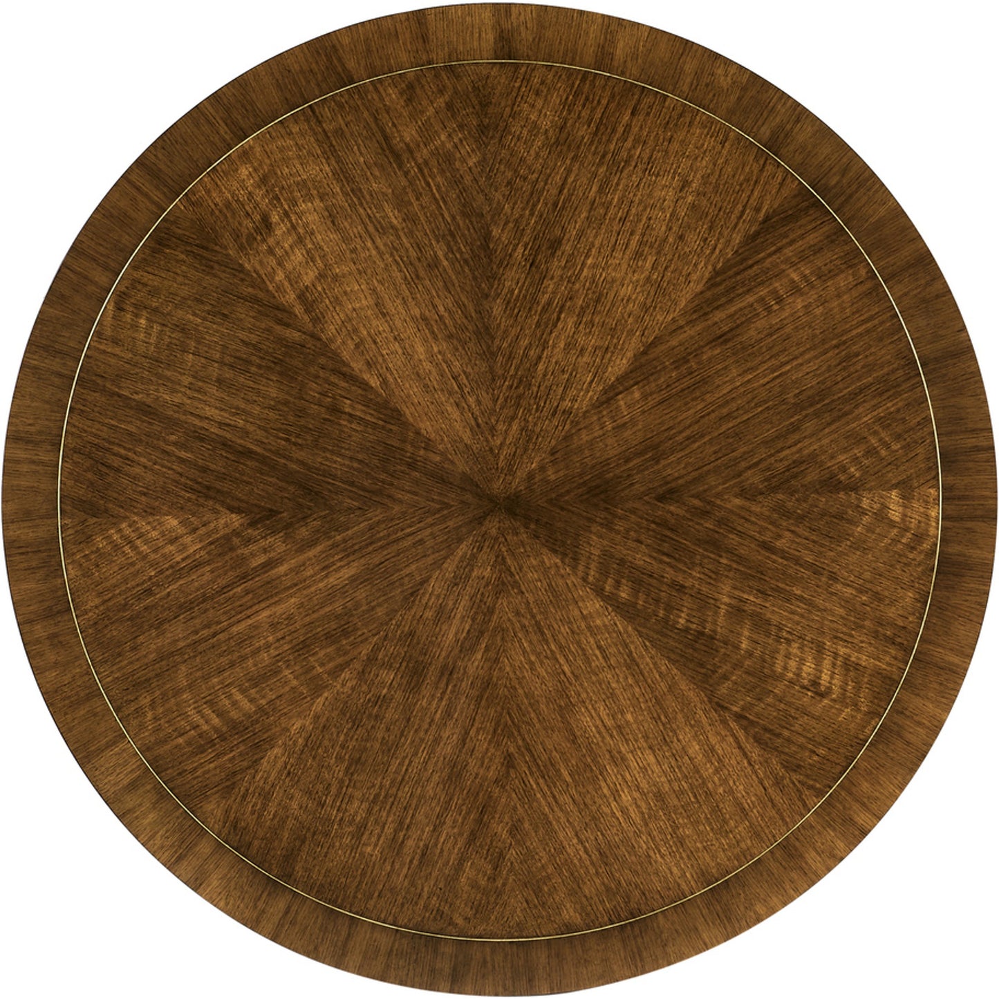 003 SI-1991099 | Additional Silo | Toulouse Round Cocktail Table by Jonathan Charles in walnut. Made from walnut quarter figured veneer in a modern style.