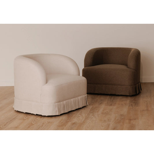 Maren Swivel Chair by Moe's Home Collection. Made from upholstery: 100% polyester, plywood frame, foam in a transitional style.
