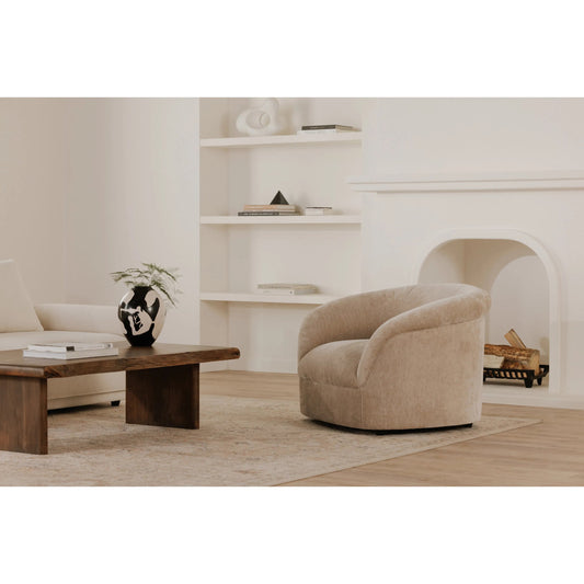Thora Lounge Chair by Moe's Home Collection. Made from upholstery: 100% polyester, plywood frame, foam, fiber seat in a eclectic & global style.