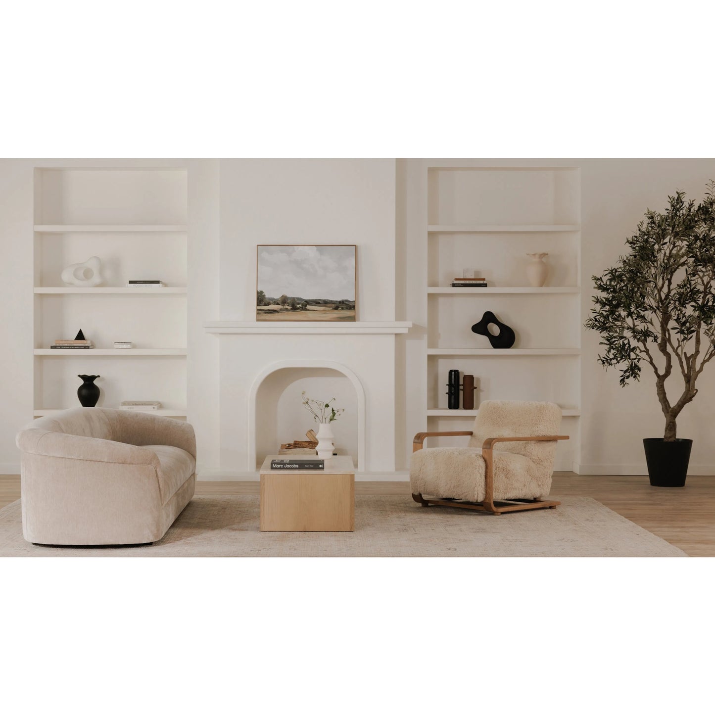 021 SI-2368381 | Lifestyle | Thora Sofa by Moe's Home Collection. Made from upholstery: 100% polyester, plywood frame, foam, fiber seat in a eclectic & global style.