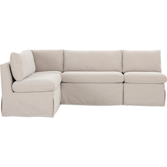 Fable Slipcover Dining Banquette L Shape by Moe's Home Collection in beige. Made from upholstery: 100% polyester, foam, plywood in a transitional style.