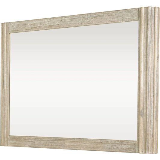 001 SI-2452887 | Primary Silo | Oasis Mirror by LH Imports in natural white washed. Made from unique in a transitional style.