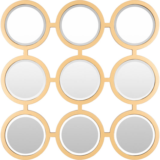 Orbit - 29208 by Surya in gold and antiqued. Made from manufactured wood in a modern style.