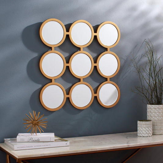 Orbit - 29208 by Surya in gold and antiqued. Made from manufactured wood in a modern style.