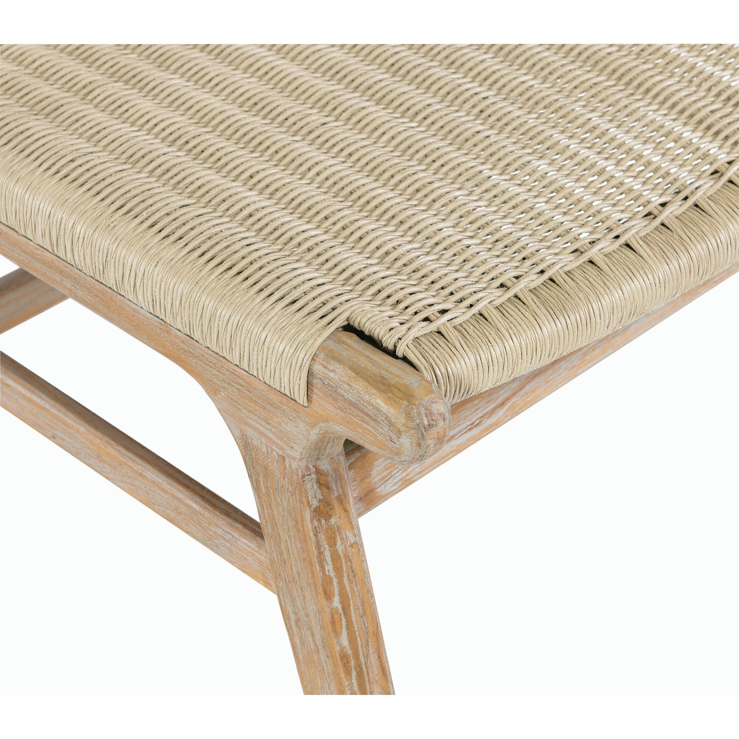 003 SI-2167240 | Closeup | Sedona Outdoor Armless Dining Chair by Sunset West in teak. Made from teak in a coastal style.