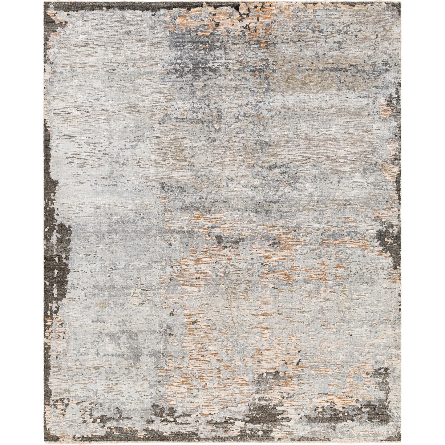 001 SI-1887725,SI-1887726,SI-1887727,SI-1887728,SI-1887730,SI-1887731 | Primary Silo | Ocean Rug - 26050 by Surya in taupe, light gray, brown, oatmeal, black. Made from 60% new zealand wool, 40% viscose in a unique style.