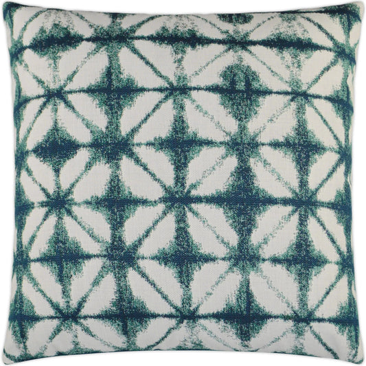 Midori Indoor/Outdoor Pillow by DV Kap Home in bermuda. Made from 100% sunbrella acrylic in a transitional style.