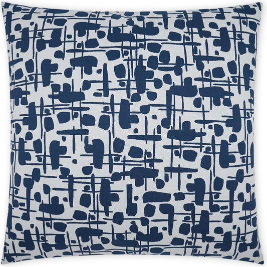 Jargon Pillow by DV Kap Home in blue. Made from 100% polypropylene in a modern style.