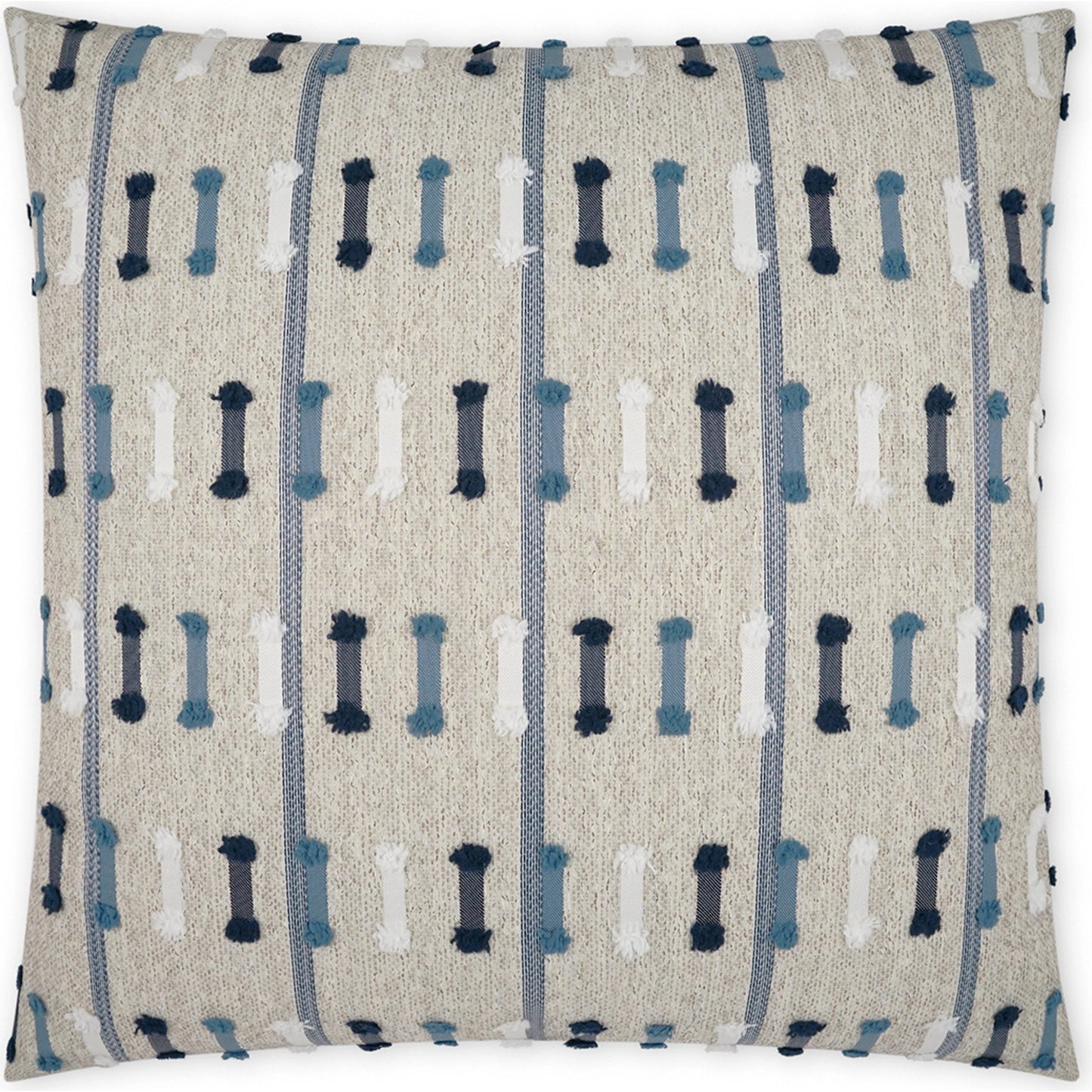 001 SI-2028751 | Additional Silo | Tassel Stripe Pillow by DV Kap Home. Made from 100 % solution dyed polyester in a modern style.