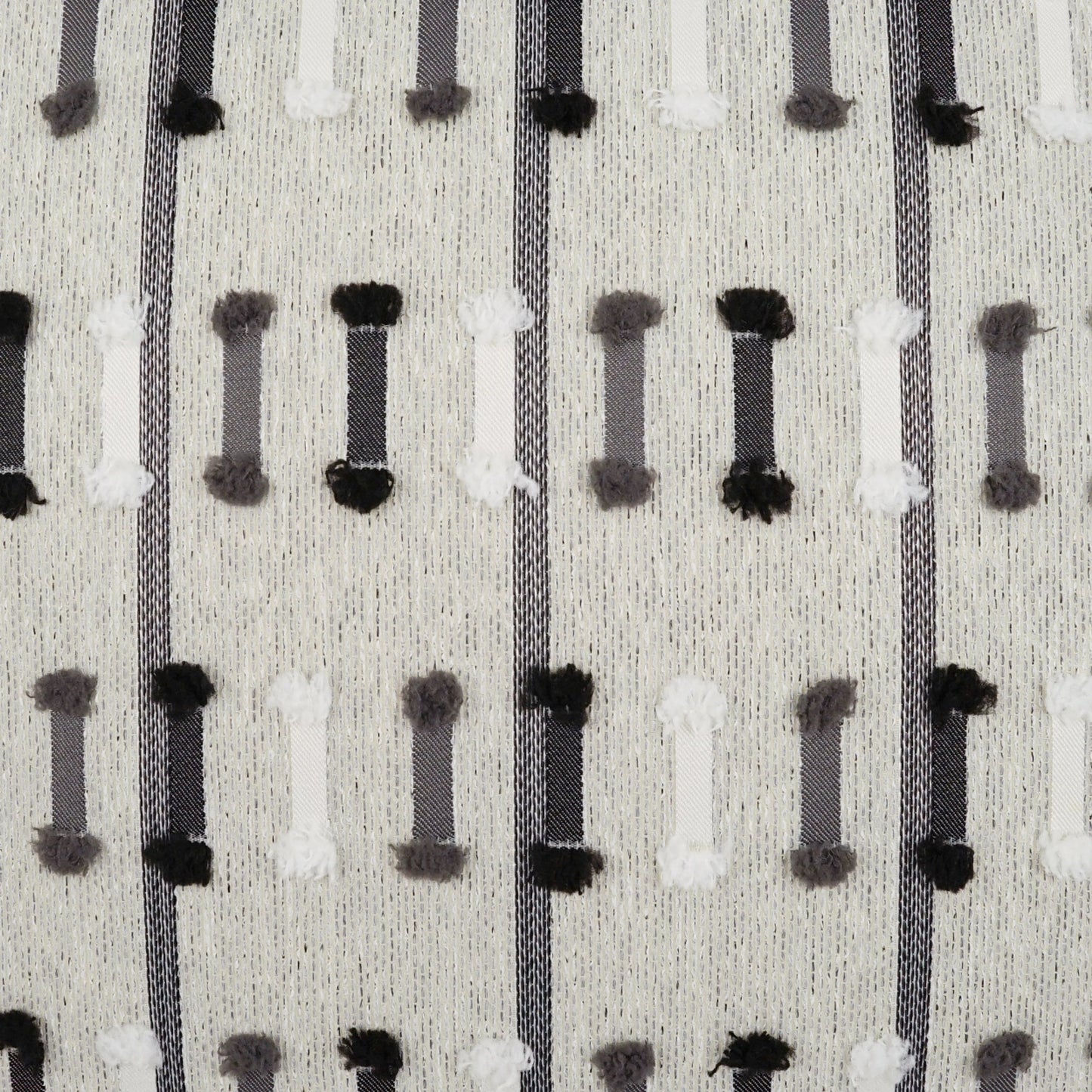 002 SI-2028754 | Additional Silo | Tassel Stripe Lumbar Pillow by DV Kap Home in grey. Made from 100 % solution dyed polyester in a modern style.