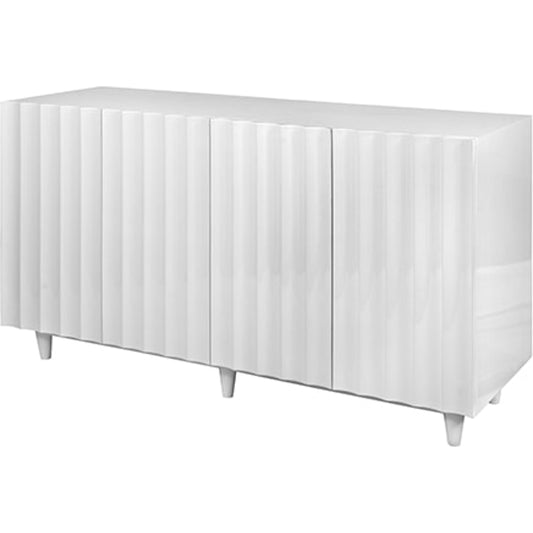 Odette Scalloped Front Cabinet by Worlds Away. Made from hardwood solids, mdf, metal in a modern style.