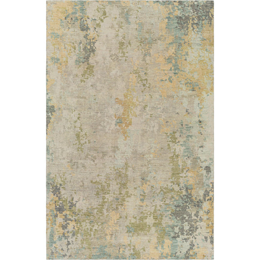 Odyssey Rug - 29609 by Surya in cream, tan, medium gray, gray, denim, blue. Made from 100% wool in a unique style.