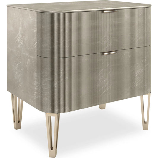True Love 2-Drawer Nightstand by Caracole. Made from birch in a transitional style.