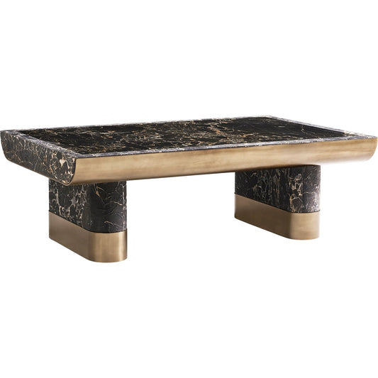 001 SI-2535732 | Primary Silo | Nova Cocktail Table by Jonathan Charles in industrial bronze finish. Made from main aluminum in a unique style.