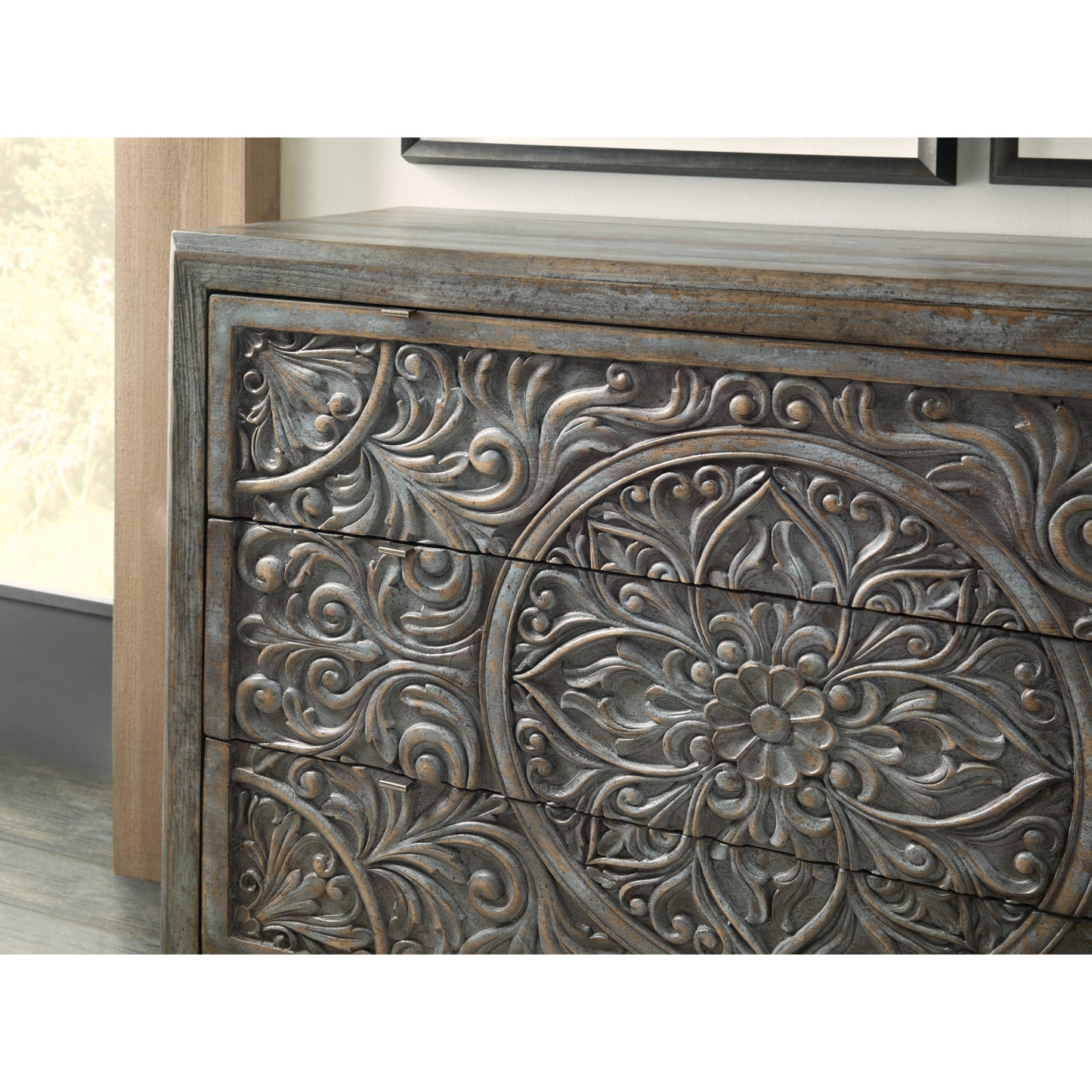 005 SI-1749055 | Additional Silo | La Grange Lockhart Three-Drawer Accent Chest by Hooker Furniture. Made from unique in a cottage & farmhouse style.