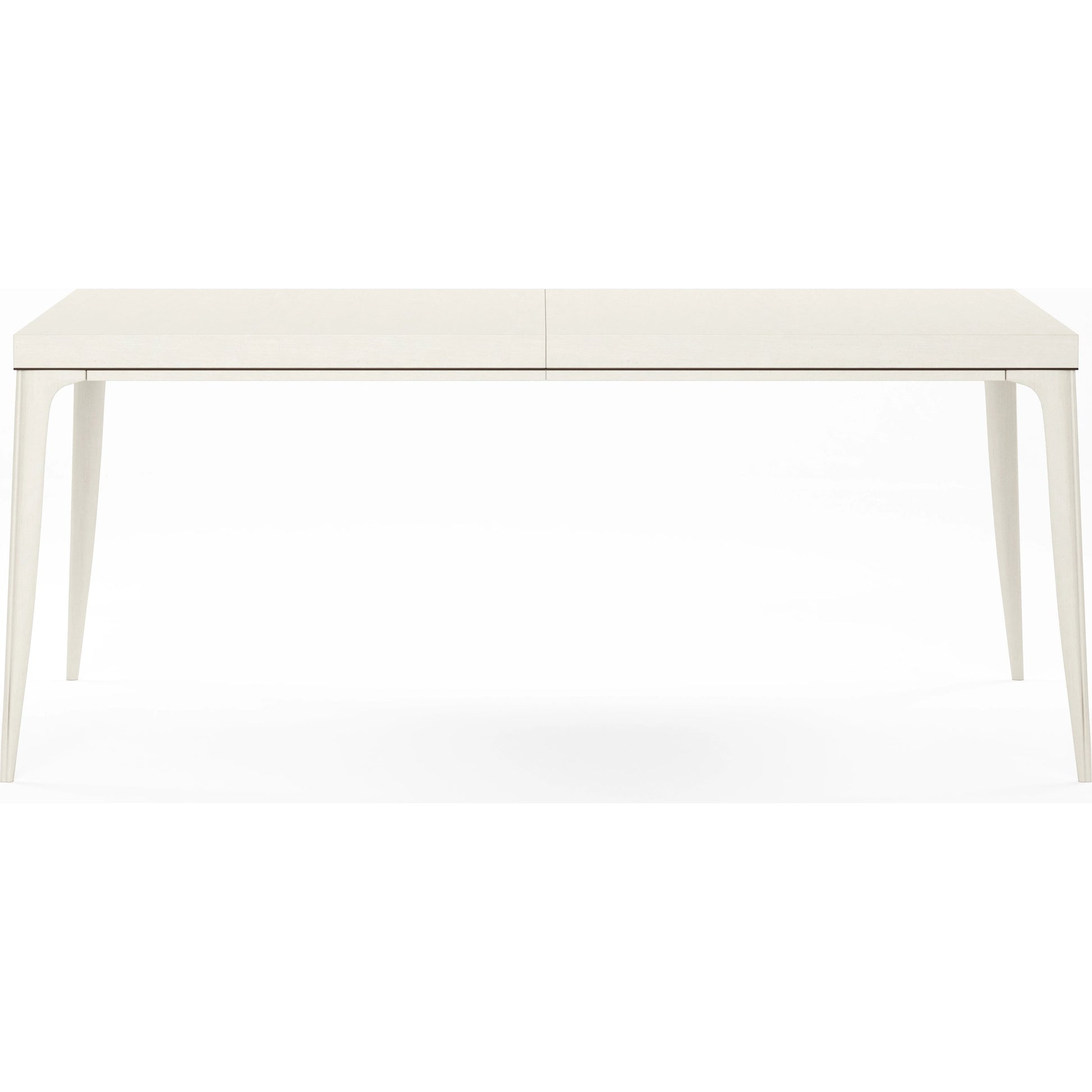 Blanc Rectangular Dining Table by A.R.T. Furniture in alabaster, burnished bronze. Made from parrawood solids, maple veneers in a modern style.