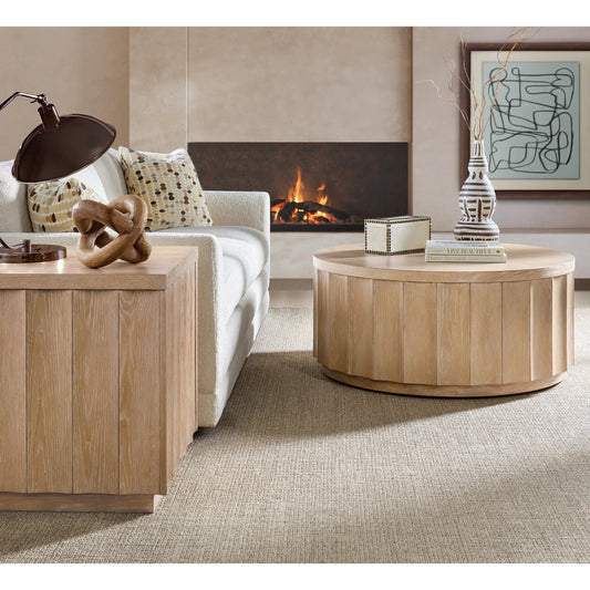 Commerce and Market Willow End Table by Hooker Furniture in light natural, white oak. Made from white oak solids, white oak veneers in a transitional style.