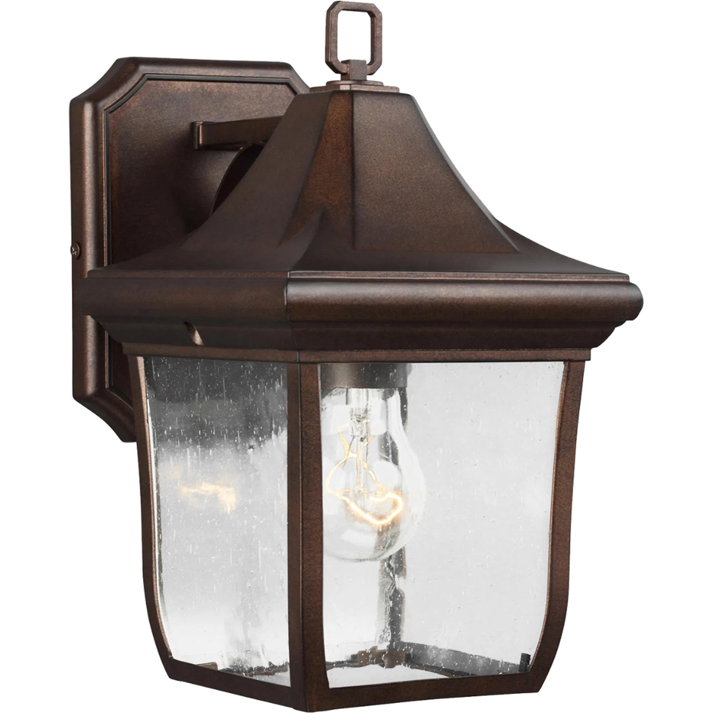001 S-285243 | Primary Silo | Oakmont Outdoor Wall Lamp by Generation Lighting in patina bronze. Made from cast aluminum in a transitional style.