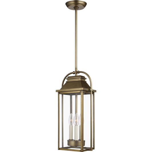Wellsworth Pendant by Generation Lighting. Made from cast aluminum in a traditional style.
