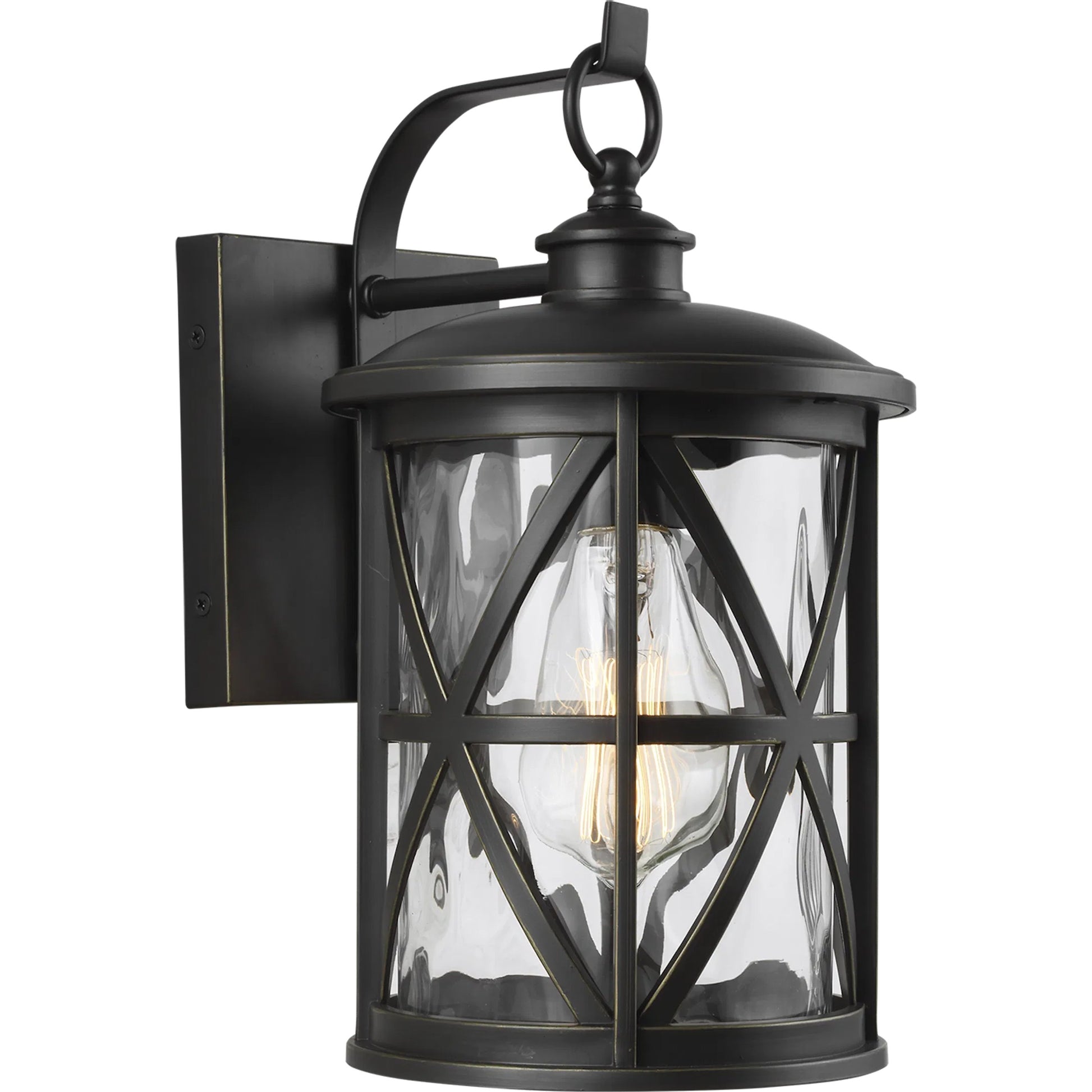 Millbrooke 1-LIGHT Outdoor Wall Lantern by Generation Lighting in antique bronze. Made from stonestrong in a modern style.