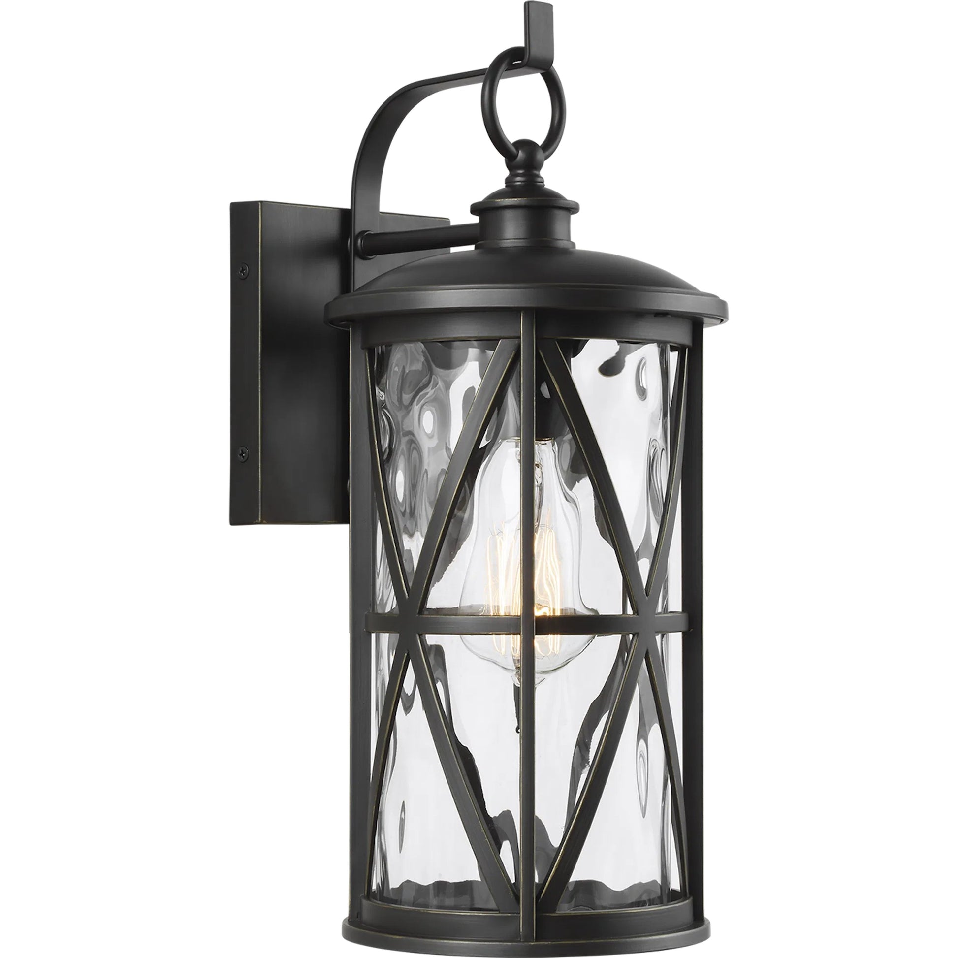 Millbrooke 1-LIGHT Outdoor Wall Lantern by Generation Lighting in antique bronze. Made from stonestrong in a modern style.