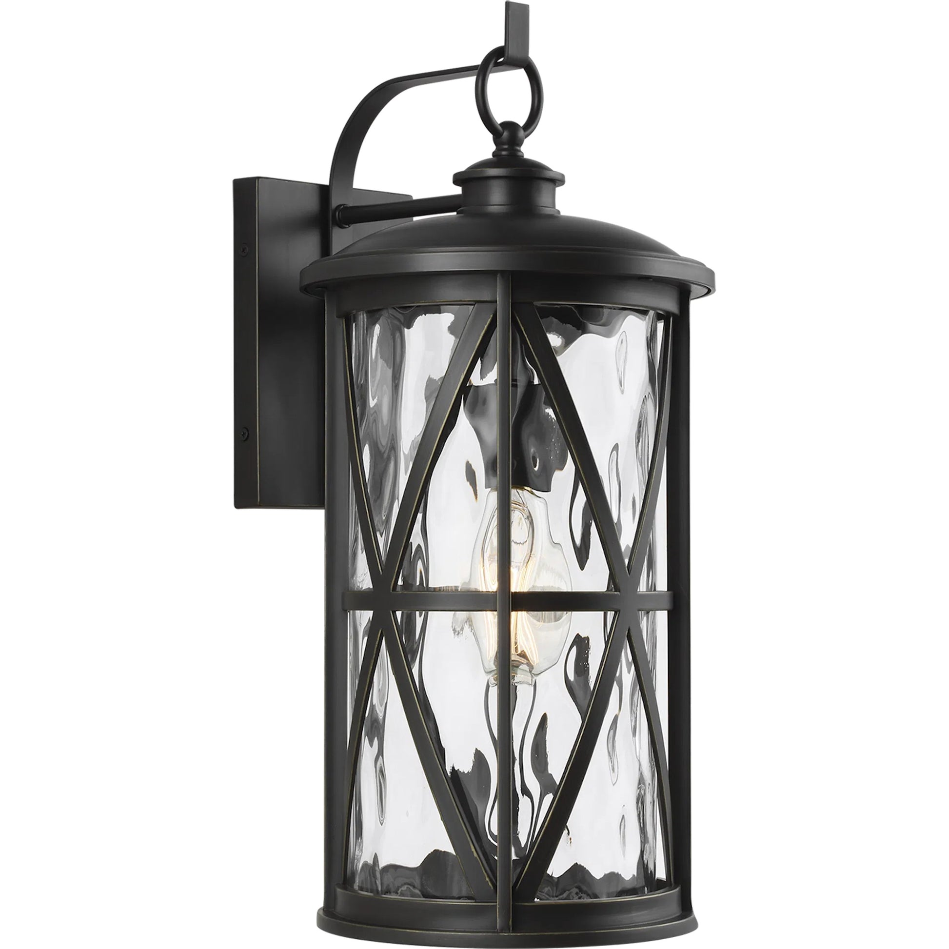 Millbrooke 1-LIGHT Outdoor Wall Lantern by Generation Lighting in antique bronze. Made from stonestrong in a modern style.