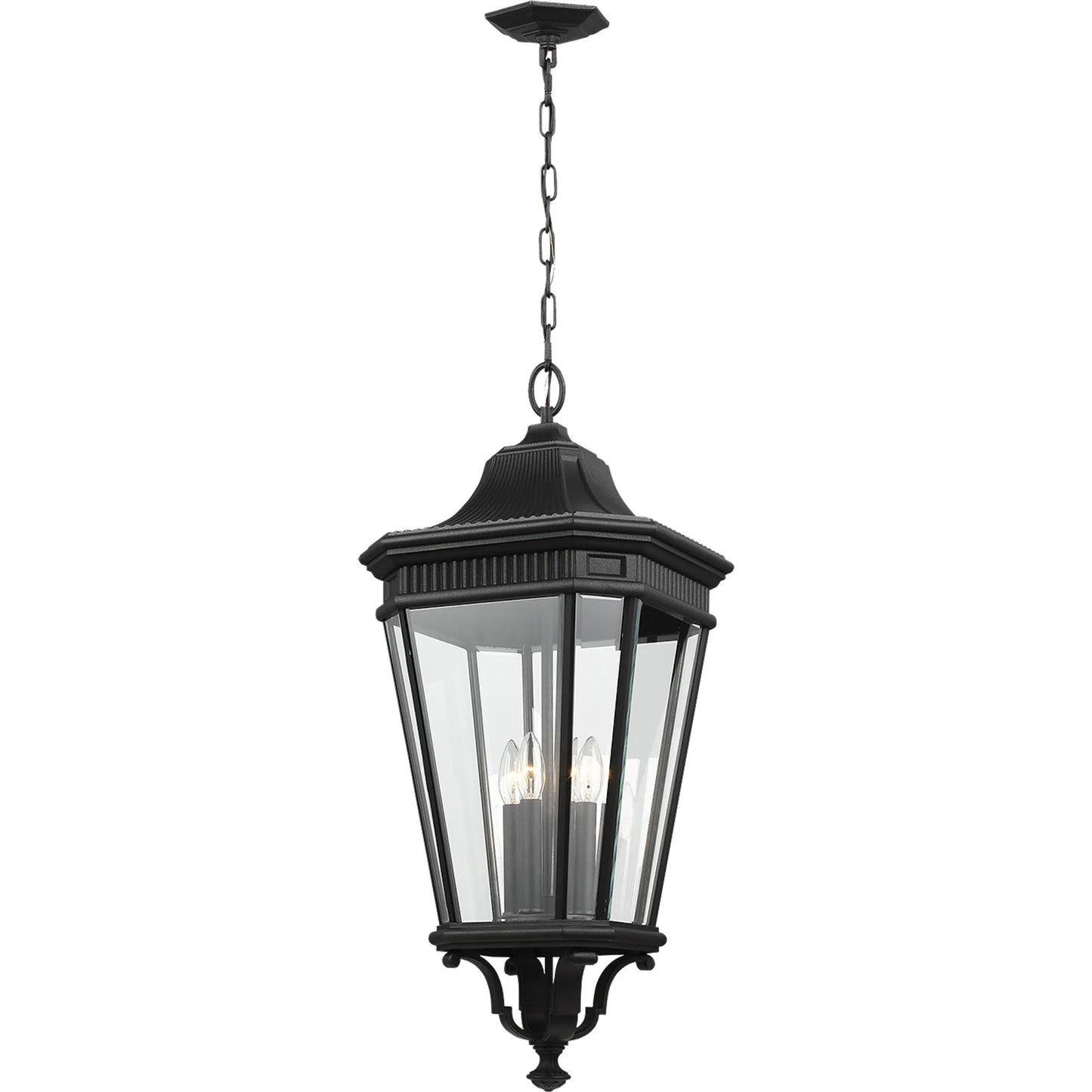 004 S-284361 | Primary Silo | Cotswold Lane Hanging Lantern by Generation Lighting. Made from aluminum in a traditional style.