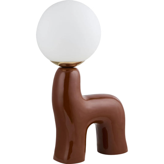 Opal Accent Table Lamp by Livabliss in glazed. Made from ceramic, glass in a eclectic & global style.