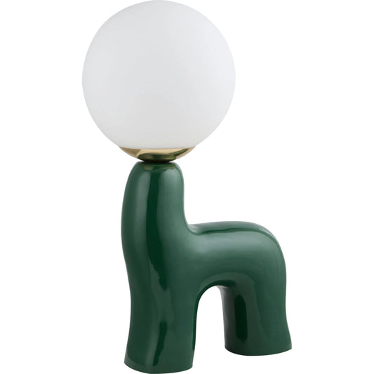 Opal Accent Table Lamp by Livabliss in glazed. Made from ceramic, glass in a eclectic & global style.