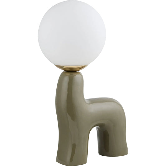 Opal Accent Table Lamp by Livabliss in glazed. Made from ceramic, glass in a eclectic & global style.