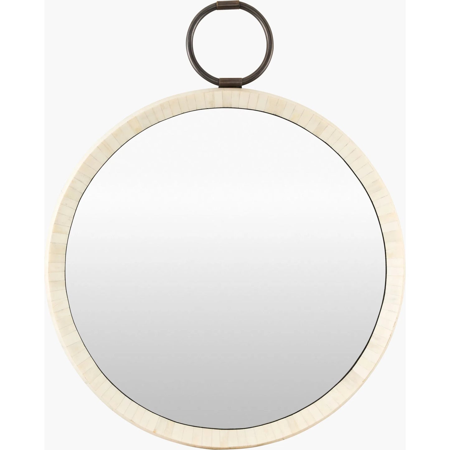001 SI-2258952 | Primary Silo | Opale Accent Mirror by Surya in cream. Made from bone in a transitional style.