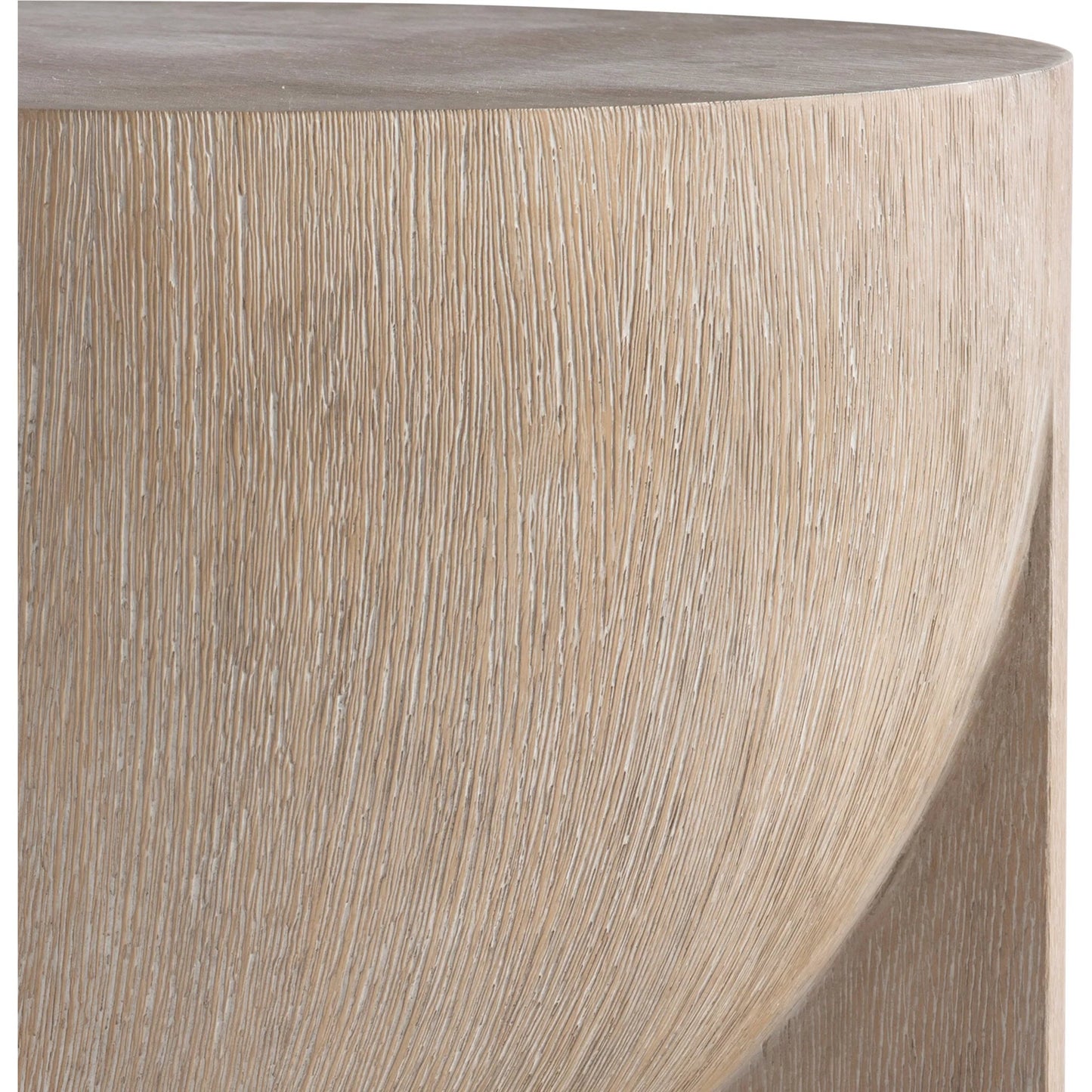 005 SI-2514875 | Closeup | Loggia 22" Side Table by Bernhardt in aria. Made from wood, resin in a transitional style.