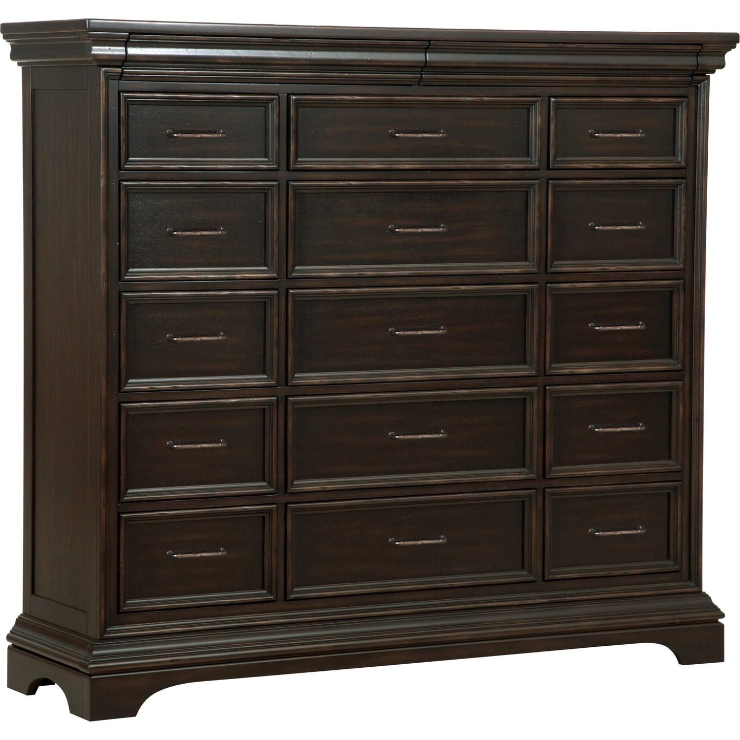 002 SI-2155452 | Additional Silo | Caldwell Master Chest by Pulaski Furniture in deep brown. Made from acacia veneers in a traditional style.