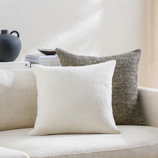 Oskar Pillow - 481541 by Livabliss in off-white, ivory, pearl. Made from polyester in a modern style.