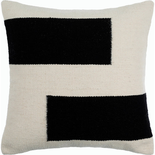 Osmund Pillow - 516772 by Surya in black. Made from wool, cotton in a modern style.