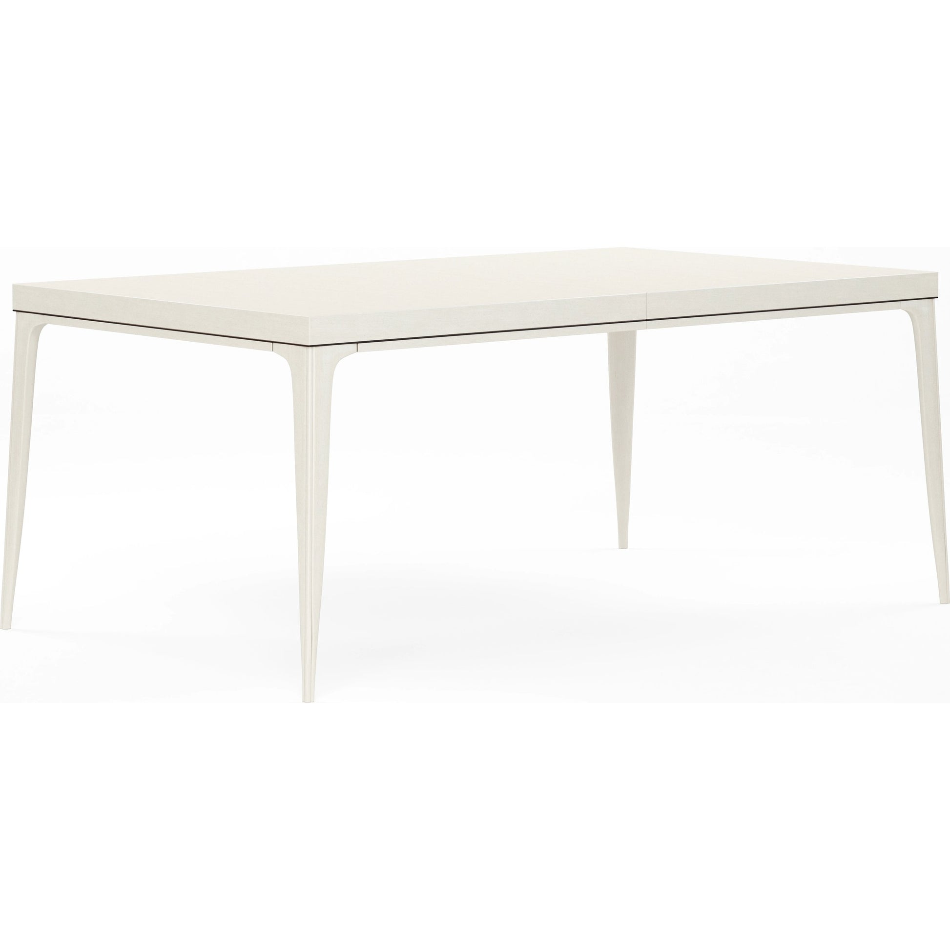 Blanc Rectangular Dining Table by A.R.T. Furniture in alabaster, burnished bronze. Made from parrawood solids, maple veneers in a modern style.