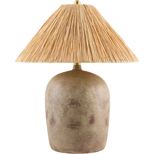 001 SI-2529894 | Primary Silo | Otahu Accent Table Lamp by Livabliss in painted. Made from ceramic, seagrass in a unique style.
